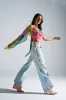 COME HANG WITH ME WIDE LEG DENIM PANT WITH TIES sold by AKIRA