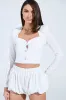 GIMME LOVE STRIPE BUTTON DOWN BLOUSE sold by AKIRA