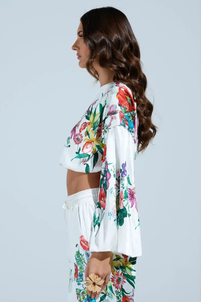 FULL BLOOM ZIP OFF SLEEVES BLOUSE sold by AKIRA product image thumbnail 5