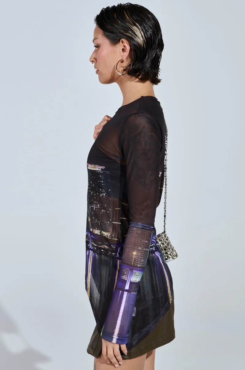 CITY LIFE MESH TOP sold by AKIRA product image thumbnail 5