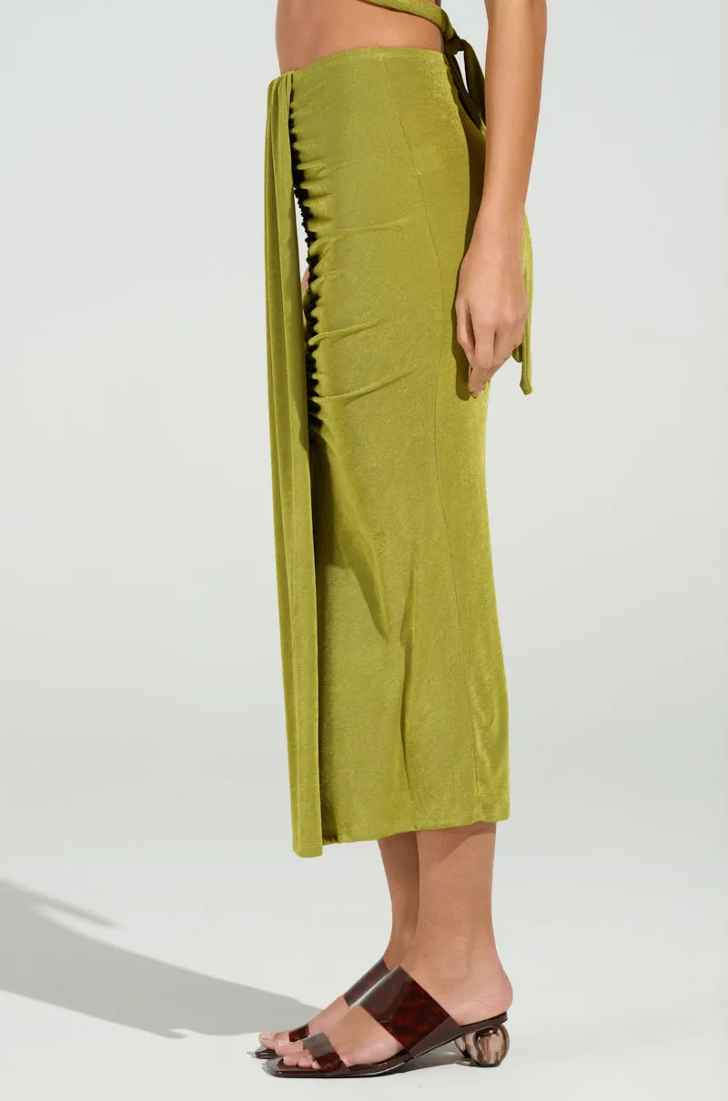 VANJA SLINKY MIDI SKIRT sold by AKIRA product image thumbnail 5