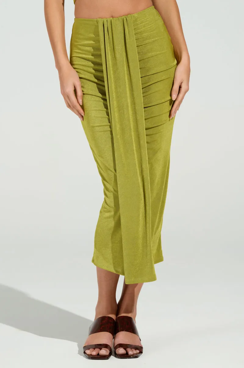 VANJA SLINKY MIDI SKIRT sold by AKIRA product image thumbnail 4