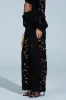 LATE NIGHT DREAMS FLORAL CUTOUT WIDE LEG PANT sold by AKIRA