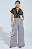 DARIA WIDE LEG PLAID PANT sold by AKIRA