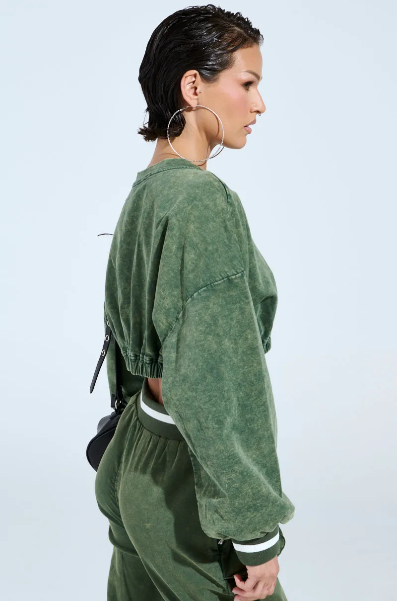 DUSTIN CROPPED CREW sold by AKIRA product image thumbnail 3