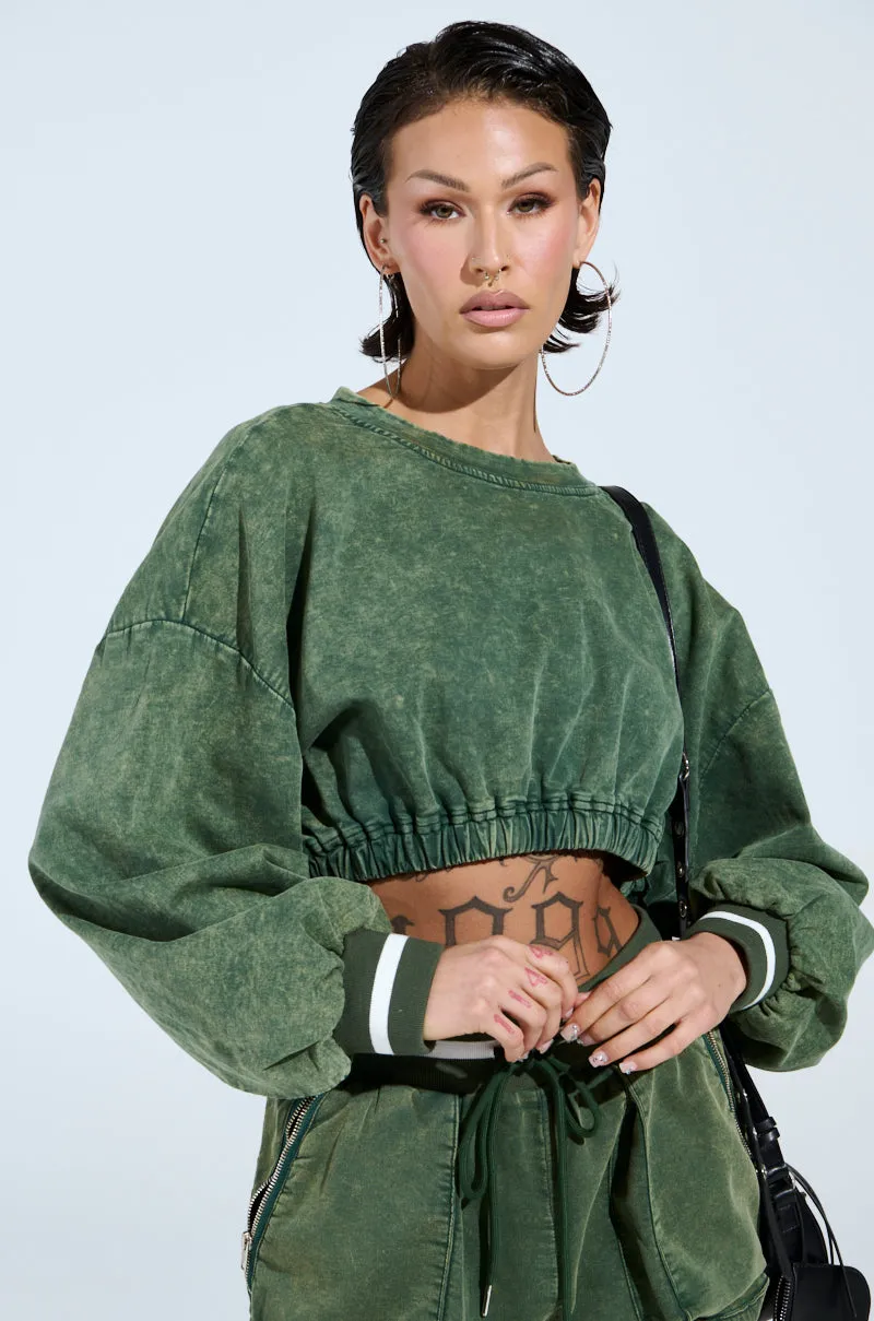 DUSTIN CROPPED CREW sold by AKIRA