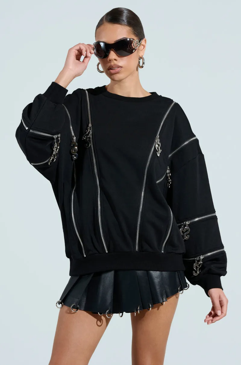 UNZIP ME SWEATSHIRT sold by AKIRA product image thumbnail 4