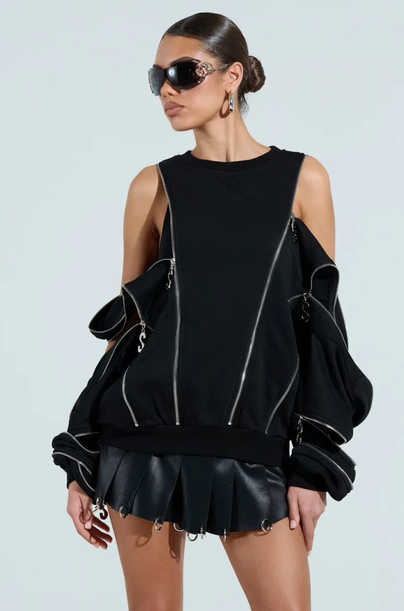 UNZIP ME SWEATSHIRT sold by AKIRA product image thumbnail 5