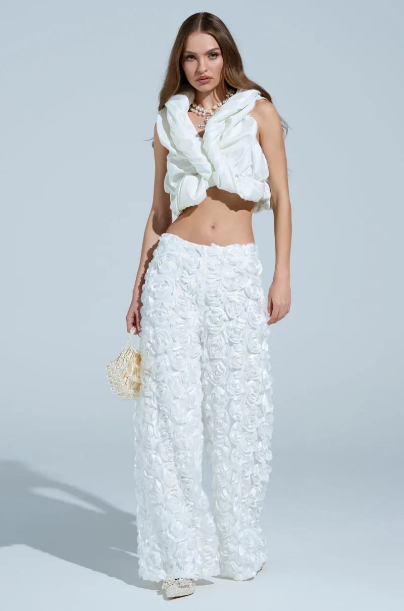 ROSE PETAL WIDE LEG PANT sold by AKIRA product image thumbnail 5