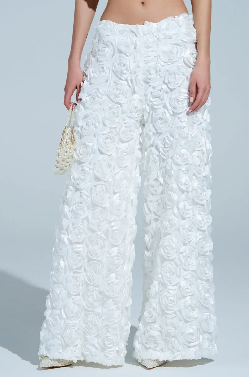 ROSE PETAL WIDE LEG PANT sold by AKIRA