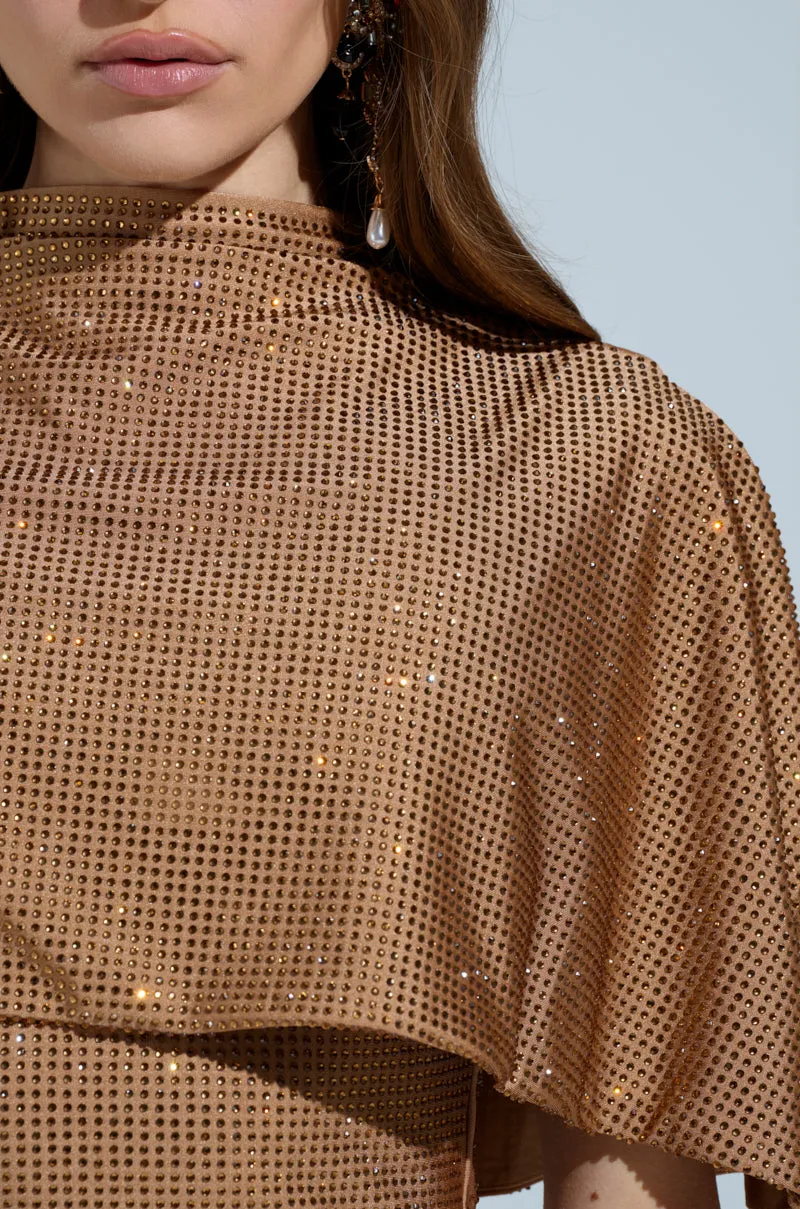 DREKE SAID IT BEST RHINESTONE MIDI DRESS sold by AKIRA product image thumbnail 5