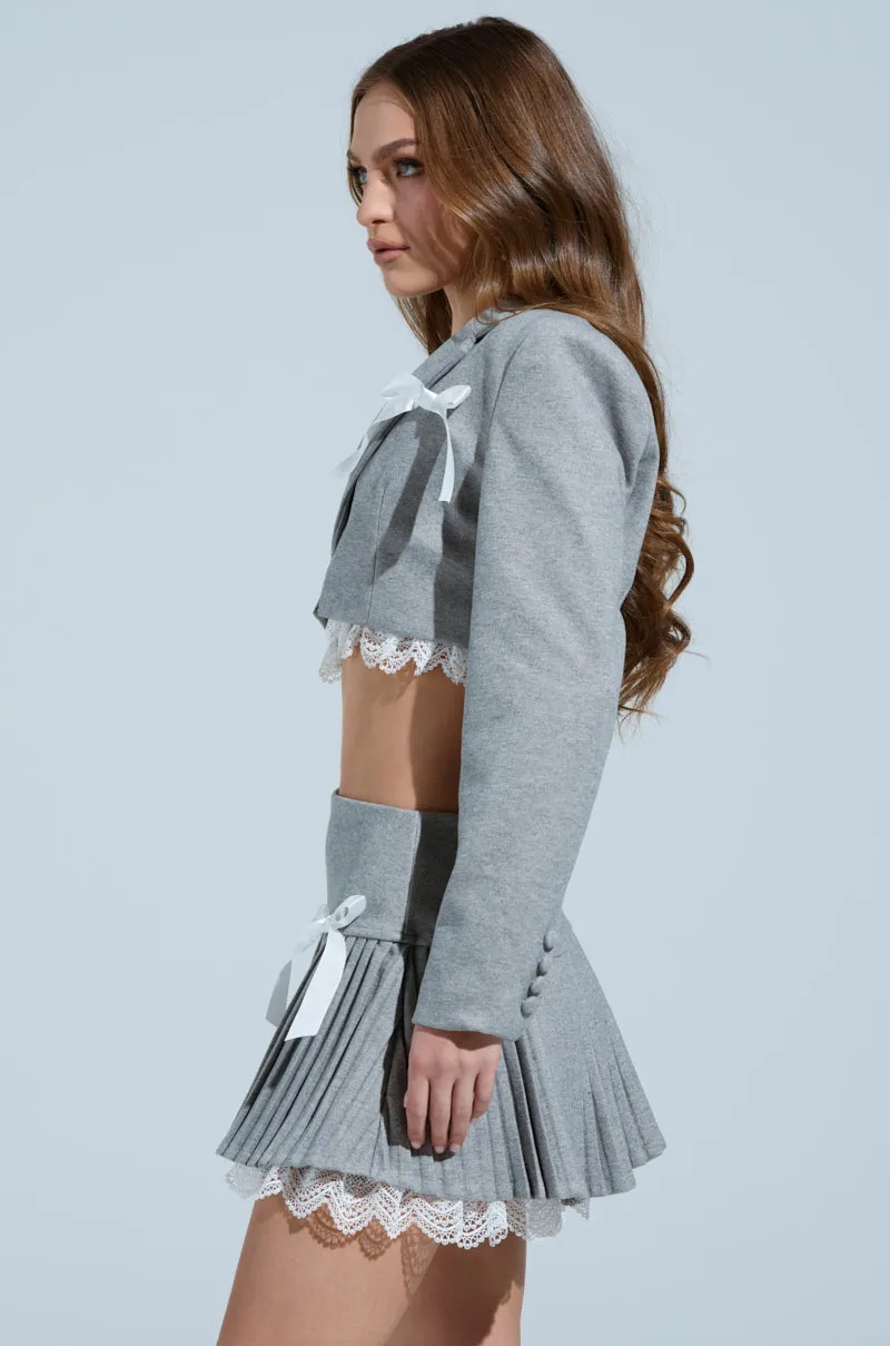 MARLEY LACE TRIM BLAZER sold by AKIRA product image thumbnail 3