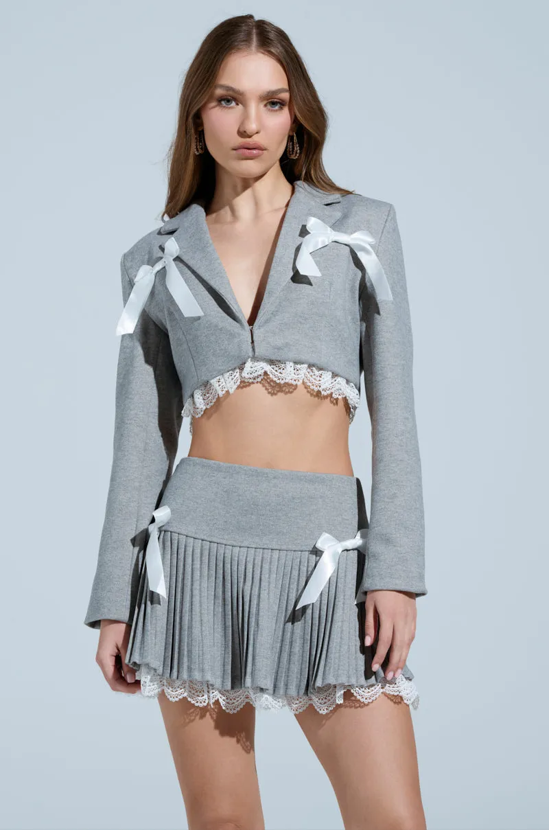 MARLEY LACE TRIM BLAZER sold by AKIRA product image thumbnail 2