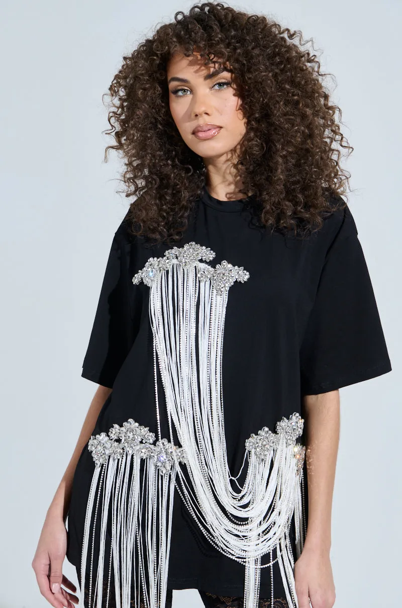 FRINGE DRAPED TOP sold by AKIRA product image thumbnail 4