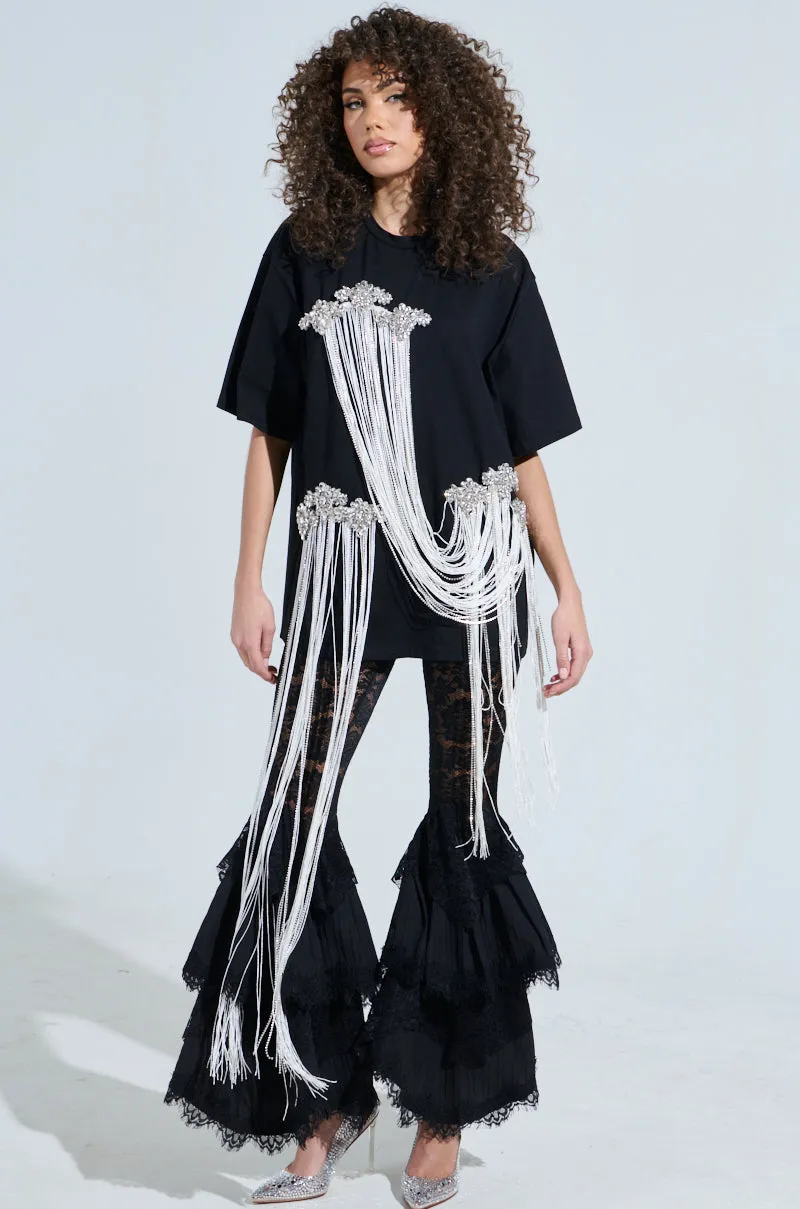 FRINGE DRAPED TOP sold by AKIRA product image thumbnail 2