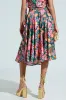 FRESH AS CAN BE MIDI SKIRT sold by AKIRA
