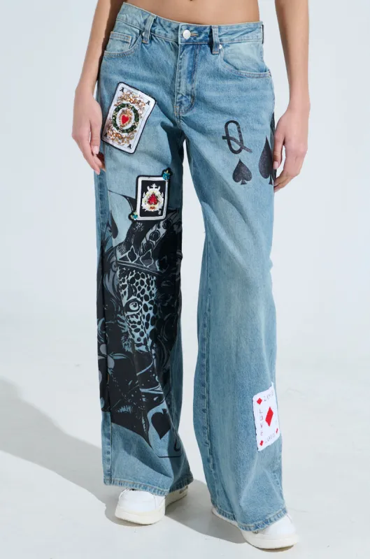 SLEIGHT OF HAND RELAXED JEANS sold by AKIRA
