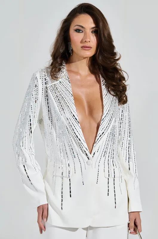 MILA EMBELLISHED BLAZER sold by AKIRA