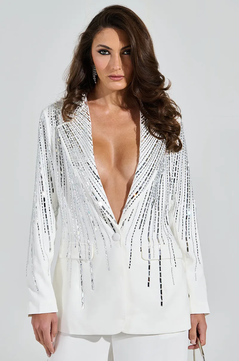 MILA EMBELLISHED BLAZER sold by AKIRA product image thumbnail 2