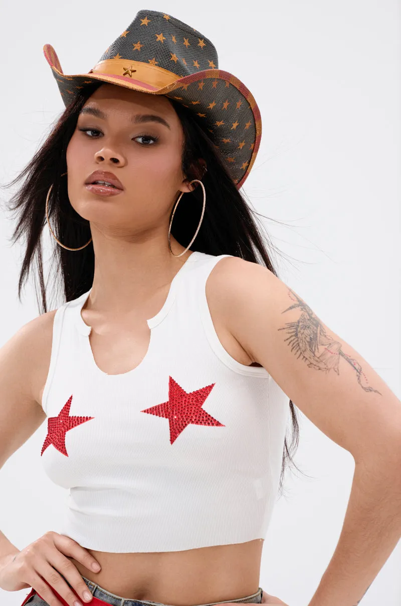 SEEING STARS CROPPED TANK TOP sold by AKIRA