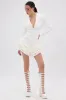 STRICTLY BUSINESS BLAZER ROMPER IN WHITE sold by AKIRA