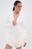 STRICTLY BUSINESS BLAZER ROMPER IN WHITE sold by AKIRA
