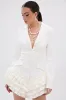 STRICTLY BUSINESS BLAZER ROMPER IN WHITE sold by AKIRA