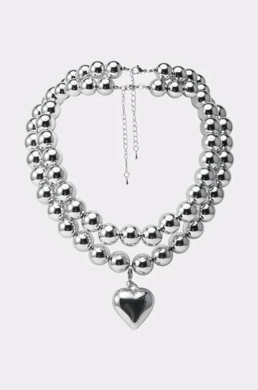 Y2K DREAMIN SILVER NECKLACE sold by AKIRA