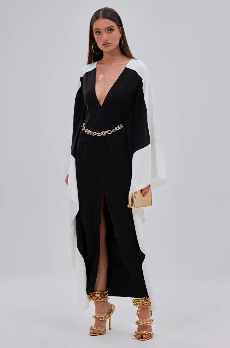 JULIE TWO TONE MIDI DRESS sold by AKIRA