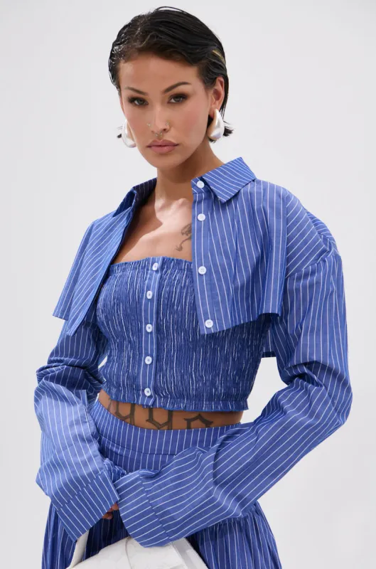 BUSINESS ONLY BUTTON DOWN sold by AKIRA