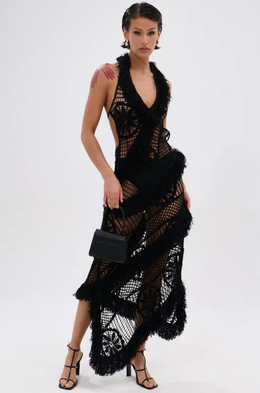 MOMENTS IN TIME CROCHET MAXI DRESS sold by AKIRA