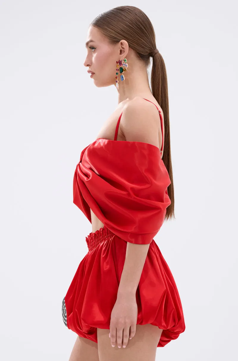 JULIETTE SATIN ROMPER sold by AKIRA product image thumbnail 3