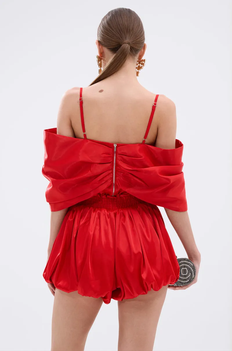 JULIETTE SATIN ROMPER sold by AKIRA product image thumbnail 4