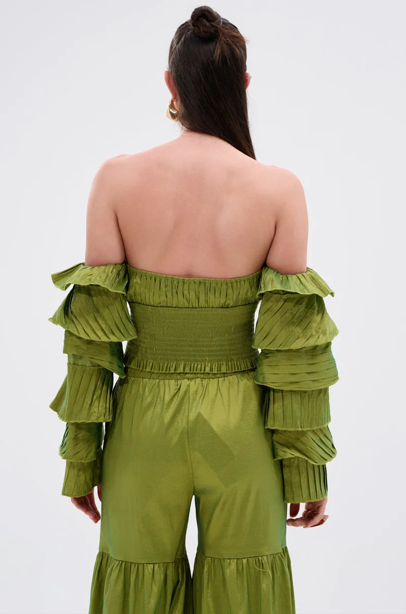 RUFFLE CITY BLOUSE sold by AKIRA product image thumbnail 4