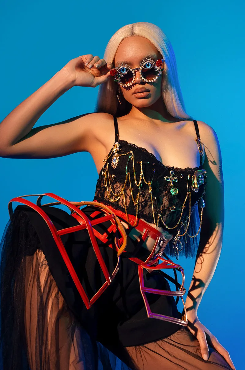 BACK UP CAGE BELT sold by AKIRA