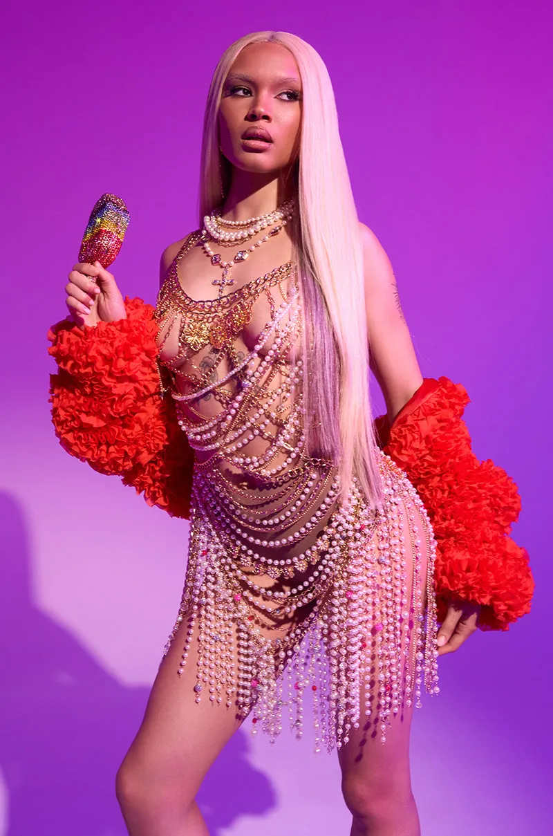 FIRED UP CHIFFON SHRUG sold by AKIRA product image thumbnail 2