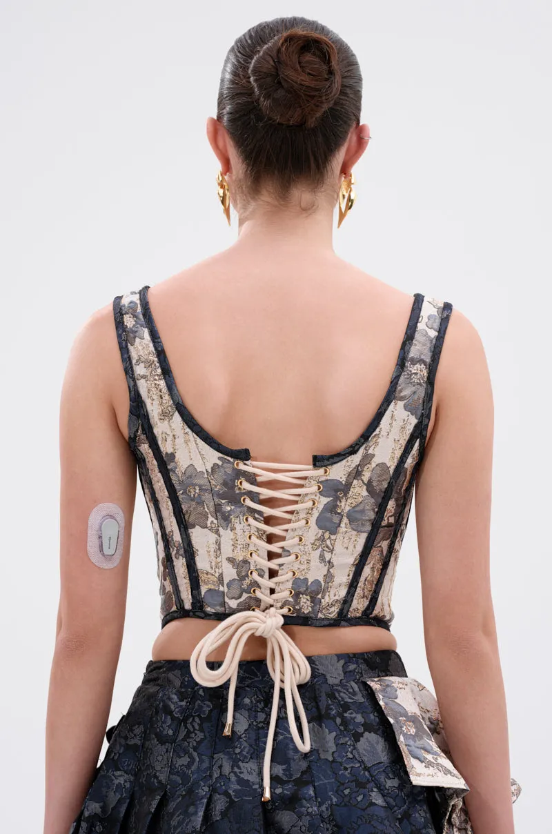 WON'T STOP MOVING BROCADE CORSET sold by AKIRA product image thumbnail 5