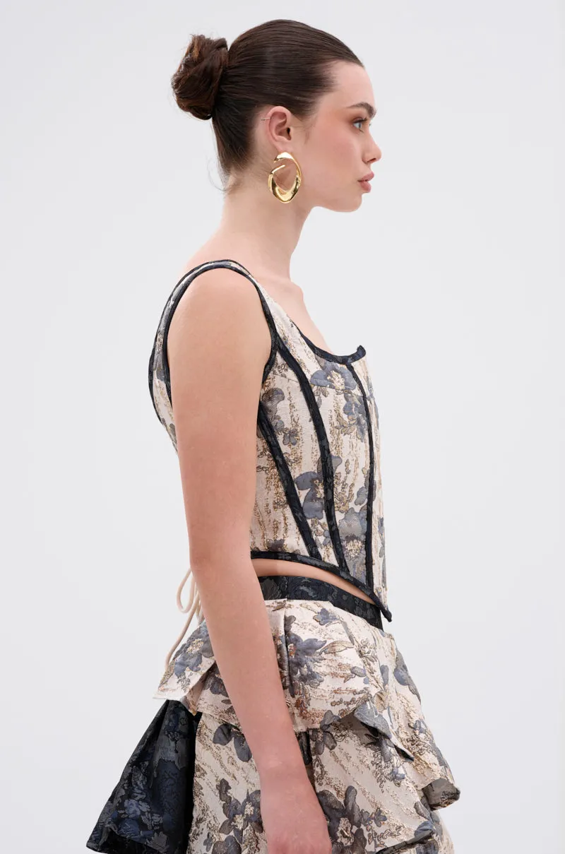 WON'T STOP MOVING BROCADE CORSET sold by AKIRA product image thumbnail 4