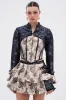WON'T STOP MOVING BROCADE MINI BLAZER sold by AKIRA