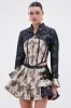 WON'T STOP MOVING BROCADE MINI BLAZER sold by AKIRA