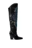 AZALEA WANG AXELBEAT BLACK EMBELLISHED WESTERN BOOT sold by AKIRA