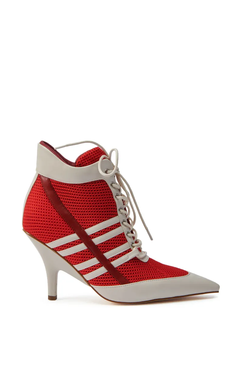 AZALEA WANG ROBERT RED SPORTY SNEAKER LOOK BOOTIE sold by AKIRA product image thumbnail 4