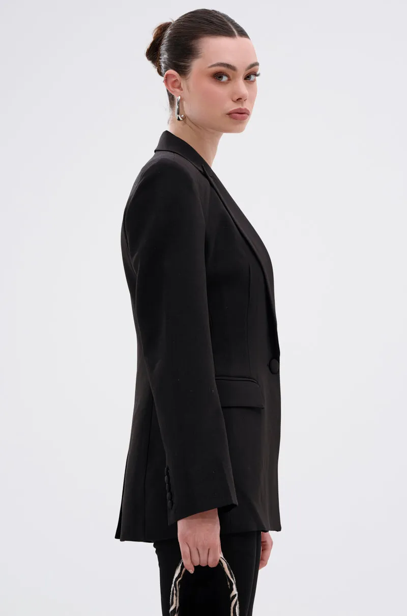 PERFECT FIT BLAZER IN BLACK sold by AKIRA product image thumbnail 3