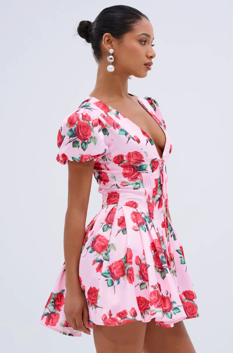 WILL YOU TAKE THIS ROSE SATIN MINI DRESS sold by AKIRA product image thumbnail 3
