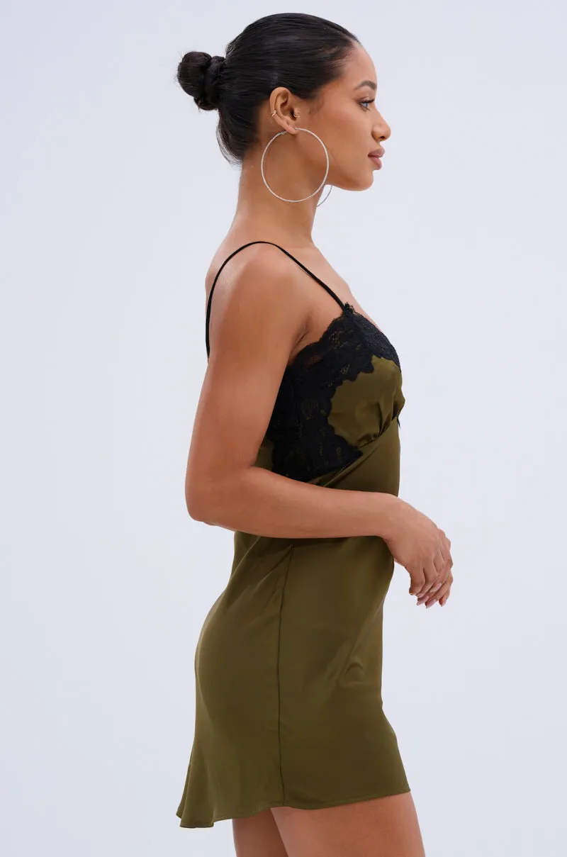 LET'S GET OUT OF HERE SATIN MINI DRESS sold by AKIRA product image thumbnail 3