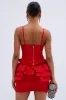FELT CUTE RUFFLE BANDAGE MINI DRESS sold by AKIRA