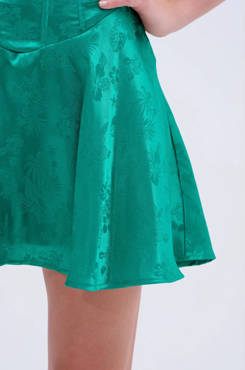 QUEEN OF IT ALL PRINTED SATIN MINI DRESS sold by AKIRA product image thumbnail 5