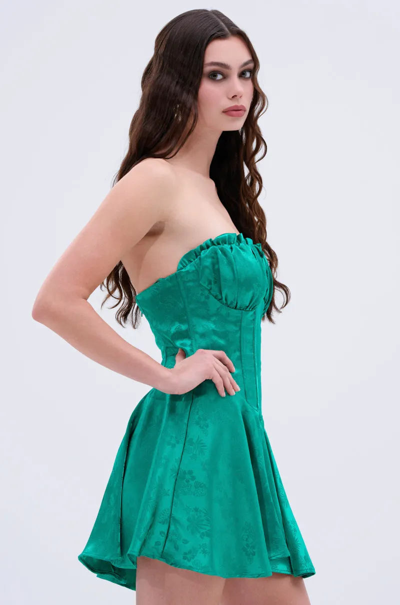 QUEEN OF IT ALL PRINTED SATIN MINI DRESS sold by AKIRA product image thumbnail 2