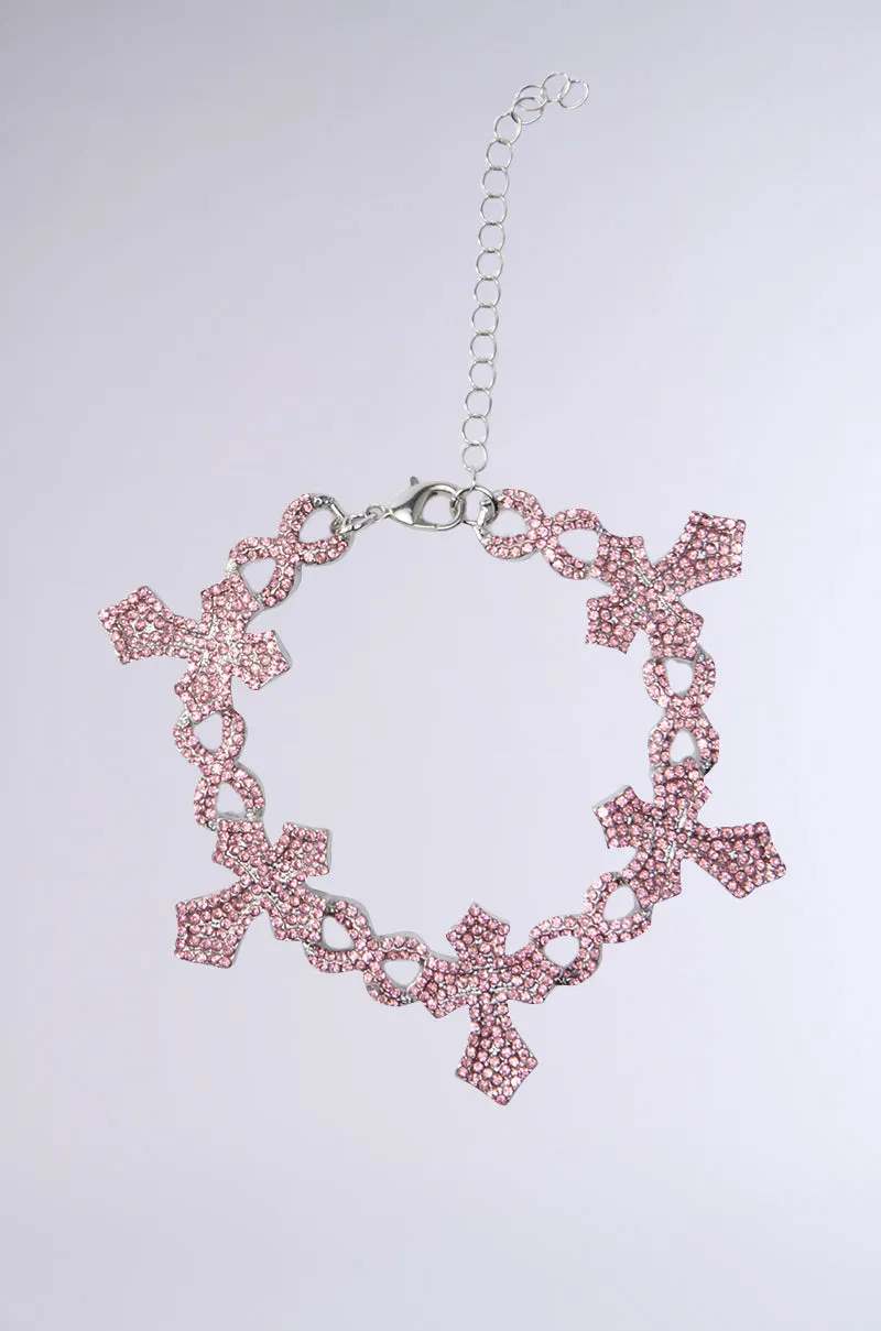 CROSSED OUT BRACELET sold by AKIRA