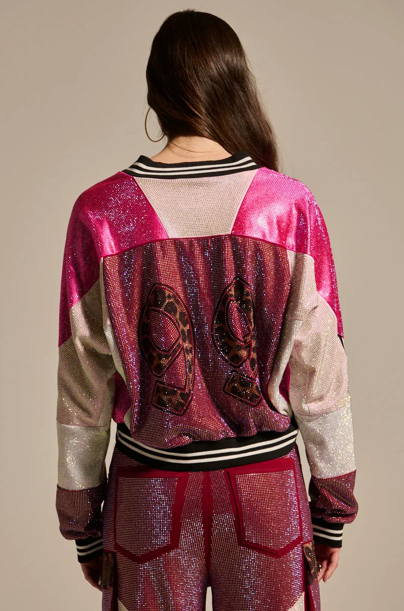 ONLY THE COOLEST RHINESTONE JERSEY SWEATSHIRT sold by AKIRA product image thumbnail 5